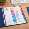 imageAvery 15 Tab Dividers for 3 Ring Binders Customizable Table of Contents Multicolor Tabs 6 Sets 111976 sets