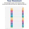 imageAvery AZ Dividers for 3 Ring Binders 26 Tabs per Set Customizable Table of Contents Multicolor Tabs Great for Organizing Reports Projects and More 111250281 H x 110 L x 110 W Pack of 12