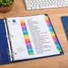imageAvery AZ Dividers for 3 Ring Binders 26 Tabs per Set Customizable Table of Contents Multicolor Tabs Great for Organizing Reports Projects and More 111250281 H x 110 L x 110 W