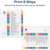 imageAvery AZ Dividers for 3 Ring Binders 26 Tabs per Set Customizable Table of Contents Multicolor Tabs Great for Organizing Reports Projects and More 111250281 H x 110 L x 110 W Pack of 12