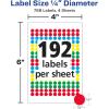 imageAvery ColorCoding Removable Labels 14 Inch Round Stickers Assorted Colors NonPrintable 760 Labels Per Pack 18 Packs 13680 Dot Stickers Total 5795