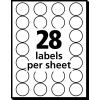 imageAvery ColorCoding Removable Labels 34 Inch Round Labels Black NonPrintable 1008 Dot Stickers Total 5459
