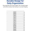 imageAvery Dividers for 3 Ring Binders 12 Tabs per Set Customizable Table of Contents Classic White Tabs Great for Organizing Reports Projects and More 3 Sets of 11078One Size