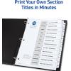 imageAvery Dividers for 3 Ring Binders 12 Tabs per Set Customizable Table of Contents Classic White Tabs Great for Organizing Reports Projects and More 3 Sets of 11078One Size
