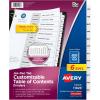 imageAvery Dividers for 3 Ring Binders 12 Tabs per Set Customizable Table of Contents Classic White Tabs Great for Organizing Reports Projects and More 3 Sets of 11078One Size