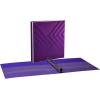 imageAvery Dual Effect HeavyDuty 3 Ring Binder 1 Inch Slant Rings Black Binder 03218Plum Purple