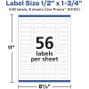 imageAvery Durable Removable Rectangle Labels Sure Feed Technology 05quot x 175quot Matte White Film WaterResistant PrinttoTheEdge LaserPigmentBased Inkjet 1400 Total448 labels