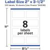 imageAvery Durable Removable Rectangle Labels Sure Feed Technology 2quot x 35quot Matte White Film WaterResistant PrinttoTheEdge LaserPigmentBased Inkjet Printable 200 Total120 labels