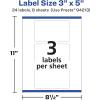 imageAvery Durable Removable Rectangle Labels Sure Feed Technology 3quot x 5quot Matte White Film WaterResistant PrinttoTheEdge LaserPigmentBased Inkjet Printable 75 Total24 labels