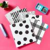 imageAvery Durable View 3 Ring Binder 1 Inch Round Rings Black and White Dots 1 Fashion Binder 26744