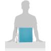 imageAvery Durable View 3 Ring Binder 1 Inch Slant Rings 250Sheet Capacity DuraHinge 14 Inch Wide Spine Customizable Clear Covers and Spine 1 Bright Aqua Blue Binder 17295Aqua