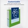 imageAvery Durable View 3 Ring Binder 1quot Slant Rings 250Sheet Capacity 14 Inch Wide Spine Great for Home School Supplies Office or Organization Needs 1 Green Binder 17832Green