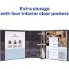imageAvery Durable View 3 Ring Binder 4 Inch EZD Rings 1 Black Binder 09800