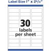 imageAvery Easy Peel Printable Address Labels with Sure Feed 1quot x 258quot Customizable Stickers White 300 Blank Mailing Labels Great for Mailing Shipping and More 181601 x 2 58