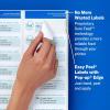 imageAvery Easy Peel Printable Address Labels with Sure Feed 1quot x 258quot Customizable Stickers White 300 Blank Mailing Labels Great for Mailing Shipping and More 181601 x 258