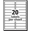 imageAvery Easy Peel Printable Address Labels with Sure Feed 1quot x 4quot White 500 Blank Mailing Labels 081612000 labels Pack of 5