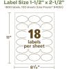 imageAvery EcoFriendly Matte White Recycled Oval Labels 15quot x 25quot Matte White Labels Permanent Adhesive LaserInkjet Printable 450 Total1 800 labels