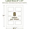 imageAvery EcoFriendly Matte White Recycled Rectangle Labels 2quot x 3quot PrinttoTheEdge Matte White Labels Permanent Adhesive LaserInkjet Printable 80 Total800 labels