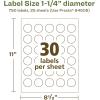 imageAvery EcoFriendly Matte White Recycled Round Labels 125quot Diameter PrinttoTheEdge Matte White Labels Permanent Adhesive LaserInkjet Printable 300 Total750 labels