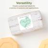 imageAvery EcoFriendly Matte White Recycled Square Labels 2quot x 2quot PrinttoTheEdge Matte White Labels Permanent Adhesive LaserInkjet Printable 300 Total120 labels