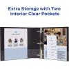 imageAvery Economy Showcase View 3 Ring Binders 15 Inch Slant Rings Black Binder Ideal for Organization Office Use 196502