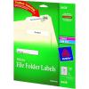 imageAvery File Folder Labels for Laser ampamp Inkjet Printers 066quot x 343quot White 150 Pack 8478