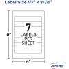 imageAvery File Folder Labels on 4quot x 6quot Sheets Easy Peel White Print ampamp Handwrite 23quot x 3716quot 252 Labels 52023 pack