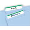 imageAvery File Folder Labels on 4quot x 6quot Sheets Easy Peel WhiteGreen Print or Write 23quot x 3716quot 252 Labels 520358 x 3 12