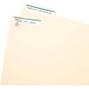 imageAvery File Folder Labels on 4quot x 6quot Sheets Easy Peel WhiteGreen Print or Write 23quot x 3716quot 252 Labels 520358 x 3 12