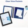 imageAvery FlexiView 3 Ring Binder 1 Inch Round Rings 1 Blue Binder 17607Assorted