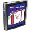 imageAvery FlexiView 3 Ring Binder 1 Inch Round Rings 1 Blue Binder 17607Black