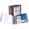 imageAvery FlexiView 3 Ring Binder 1 Inch Round Rings 1 Blue Binder 17607Black