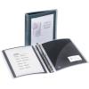 imageAvery FlexiView 3 Ring Binder 1 Inch Round Rings 1 Blue Binder 17607Black
