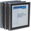 imageAvery FlexiView 3 Ring Binder 1 Inch Round Rings 1 Blue Binder 17607Black