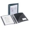 imageAvery FlexiView 3 Ring Binder 1 Inch Round Rings 1 Blue Binder 17607Black