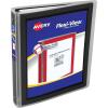 imageAvery FlexiView 3 Ring Binder 1 Inch Round Rings 1 Blue Binder 17607Black