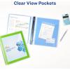 imageAvery FlexiView 3 Ring Binder 1 Inch Round Rings 1 Blue Binder 17607Blue