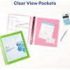 imageAvery FlexiView 3 Ring Binder 1 Inch Round Rings 1 Blue Binder 17607Chartreuse Green
