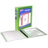 imageAvery FlexiView 3 Ring Binder 1 Inch Round Rings 1 Blue Binder 17607Chartreuse Green