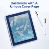 imageAvery FlexiView 3 Ring Binder 1 Inch Round Rings 1 Blue Binder 17607Chartreuse Green