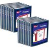 imageAvery FlexiView 3 Ring Binder 1 Inch Round Rings 1 Blue Binder 17607Navy Blue