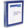 imageAvery FlexiView 3 Ring Binder 1 Inch Round Rings 1 Blue Binder 17607Navy Blue