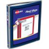 imageAvery FlexiView 3 Ring Binder 1 Inch Round Rings 1 Blue Binder 17607Navy Blue