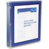 imageAvery FlexiView 3 Ring Binder 1 Inch Round Rings 1 Blue Binder 17607Navy Blue