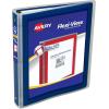 imageAvery FlexiView 3 Ring Binder 1 Inch Round Rings 1 Blue Binder 17607Navy Blue