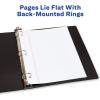 imageAvery Hanging Storage Flexible 3 Ring Binders 1quot Round Rings 175Sheet Capacity Black 4 Pack 177084 Pack