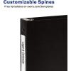 imageAvery Hanging Storage Flexible 3 Ring Binders 1quot Round Rings 175Sheet Capacity Black 4 Pack 177084 Pack
