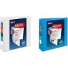 imageAvery HeavyDuty View 3 Ring Binder 4quot One Touch Slant Rings 760Sheet Capacity 45 Inch Wide Spine Great for Home School Supplies Office or Organization Needs 1 White Binder 797043