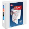 imageAvery HeavyDuty View 3 Ring Binder 4quot One Touch Slant Rings 760Sheet Capacity 45 Inch Wide Spine Great for Home School Supplies Office or Organization Needs 1 White Binder 797043