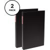 imageAvery LegalSize Durable 3 Ring Binders 1quot Round Rings Holds 85quot x 14quot Paper Black 2 Pack 177092 Pack